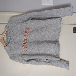 Dreamer Gray Madewell Sweater, Medium